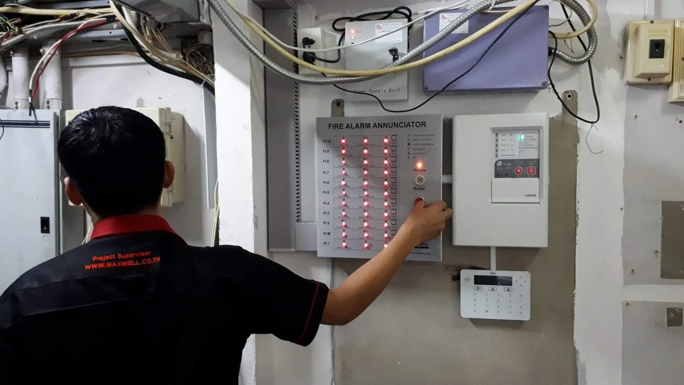 ตรวจสอบตู้ควบคุม Fire Alarm