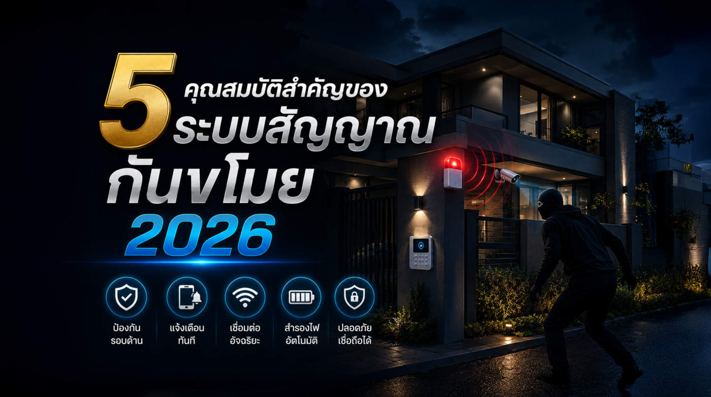 ระบบสัญญาณกันขโมย 2026